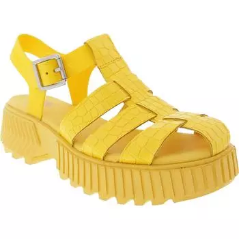Женские сандалии-рыбаки Ona на платформе с ремешками Sorel, цвет yellow ray/plisner
