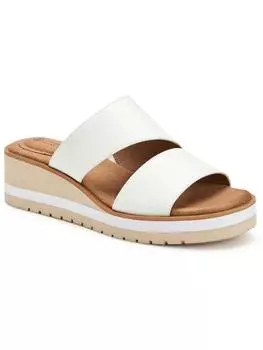 Женские сандалии Ryerr Solid Slip On Wedge Giani Bernini, цвет white pebble smooth