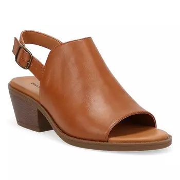 Женские сандалии с пяткой на пятке Sonoma Goods For Life Gretch, цвет Cognac