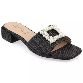 Женские сандалии с пряжками Journee Collection Justina Tru Comfort Foam, черный
