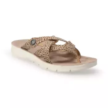 Женские сандалии с ремешками Croft & Barrow, цвет leopard