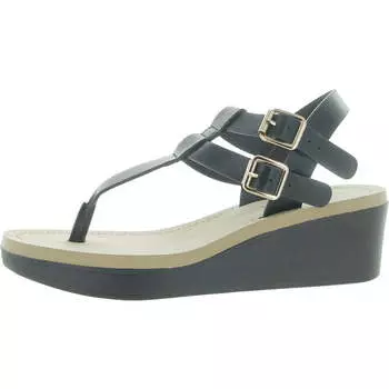 Женские сандалии с Т-образным ремешком Nine West, черный