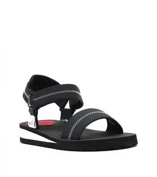 Женские сандалии с узором «зигзаг» черного цвета Love Moschino