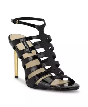 Женские сандалии Saleen Caged Stiletto Nine West, черный