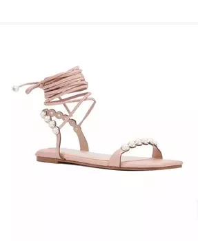 Женские сандалии Sammie на плоской подошве, широкая ширина Fashion To Figure, бежевый