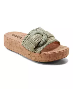 Женские сандалии Samsy на платформе Earth, зеленый