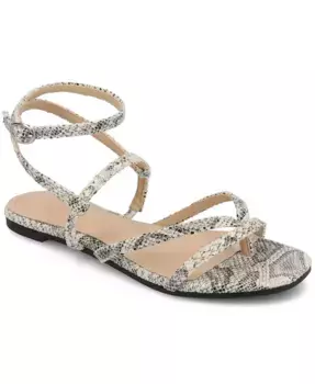 Женские сандалии Serissa на плоской подошве с ремешками Journee Collection, мультиколор