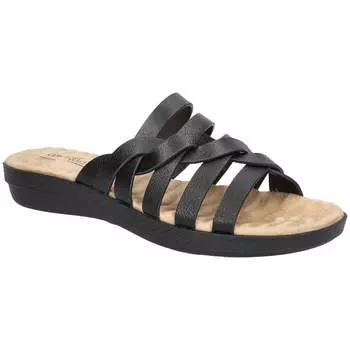 Женские сандалии Sheri Slip On с открытым носком Easy Street, цвет black/gore