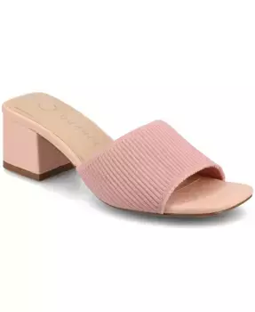 Женские сандалии Shilin Slip On Knit Dress Journee Collection, розовый