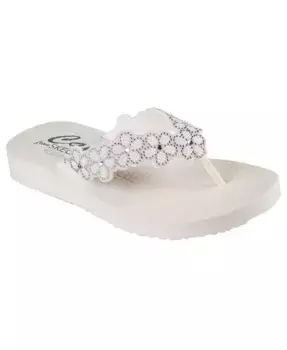 Женские сандалии-шлепанцы Cali Meditation Rare Elegance от Finish Line Skechers, белый