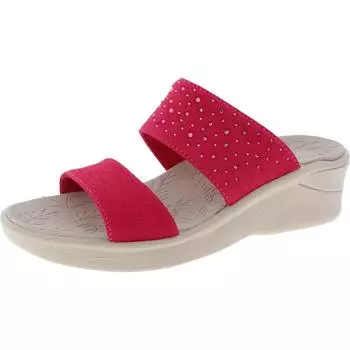 Женские сандалии Sienna со стразами и мягкой стелькой Bzees, цвет viv magenta mes