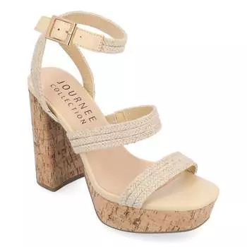 Женские сандалии Sienne из пеноматериала Journee Collection Tru Comfort, цвет natural