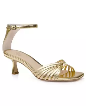 Женские сандалии Silvia с квадратным носком Jewel Badgley Mischka, золотой