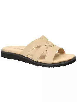 Женские сандалии Skai из искусственной замши Slip On Slide Easy Street, цвет natural