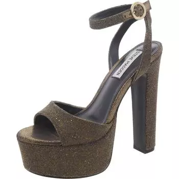 Женские сандалии Skyla на текстурированной платформе с пряжкой Steve Madden, золотой