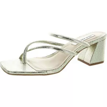Женские сандалии-слайды Effie Slip On Toe Loop Steve Madden, цвет gold lizard