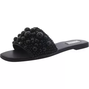 Женские сандалии-слайды Knicky из искусственной кожи Steve Madden, черный