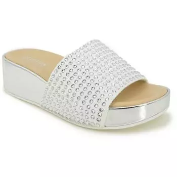Женские сандалии-слайды с мягкой подошвой Maila Jewel Slide Kenneth Cole Reaction, белый/серебряный
