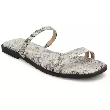Женские сандалии-слайды с несколькими ремешками Journee, цвет snake