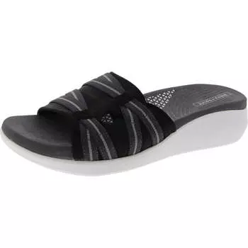 Женские сандалии-слайды Wisher 2 с ремешками из искусственного меха Easy Spirit, черный