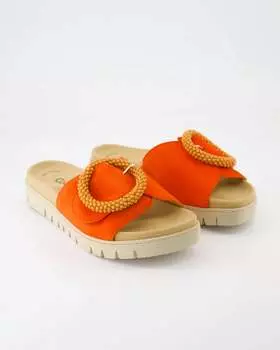 Женские сандалии Slip On в тыквенно-оранжевом цвете GABOR