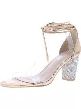 Женские сандалии со стразами и ремешками LALA IKAI, золото