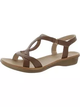 Женские сандалии Solo из искусственной кожи с ремешком на щиколотке Naturalizer, цвет toffee