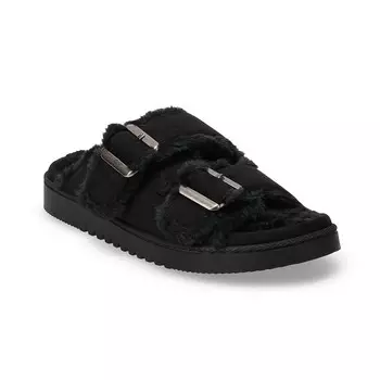 Женские сандалии Sonoma Goods For Life Norna с двумя ремешками из искусственного меха, черный