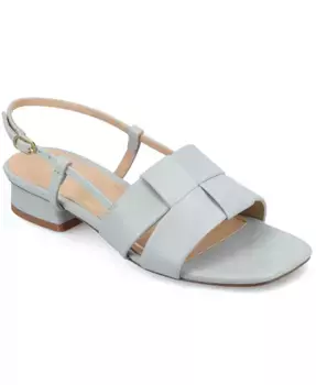 Женские сандалии Tabatha на блочном каблуке с открытой пяткой Journee Collection, синий