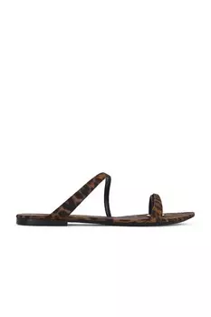 Женские сандалии Tanger Flat Slide Saint Laurent, цвет Manto Naturale