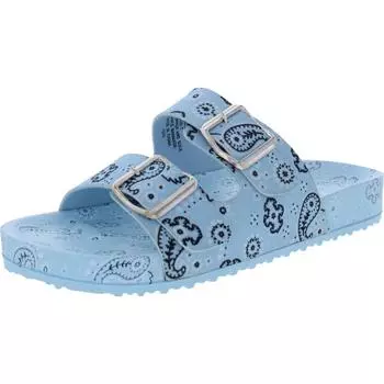 Женские сандалии Teddy Slip On Footbed Madden Girl, цвет light blue bandana