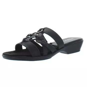 Женские сандалии Torrid из искусственной кожи Slip On Slide Easy Street, черный