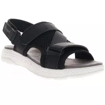 Женские сандалии TravelActive Sport с открытым носком и регулируемой пяткой Propet, черный