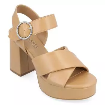 Женские сандалии Tru Comfort Foam Akeely из коллекции Journee, цвет tan