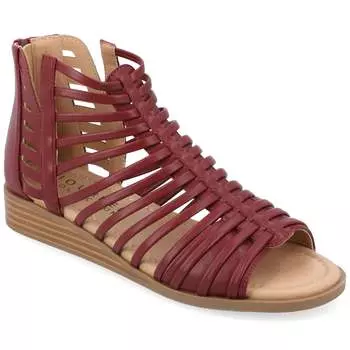 Женские сандалии Tru Comfort Foam Delilah из коллекции Journee, цвет wine