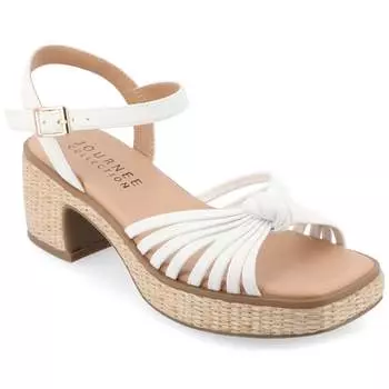 Женские сандалии Tru Comfort Foam Hally из коллекции Journee, кремовый