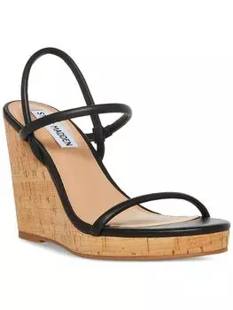 Женские сандалии Udell Cork Slip On Wedge Steve Madden, черный