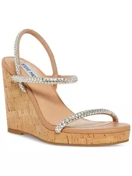 Женские сандалии Udell Cork Slip On Wedge Steve Madden, цвет rhinestone
