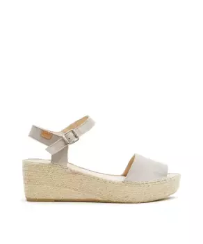 Женские сандалии юта из серой кожи CASTELL MENORCA