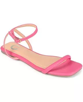 Женские сандалии Veena на плоской подошве Journee Collection, розовый