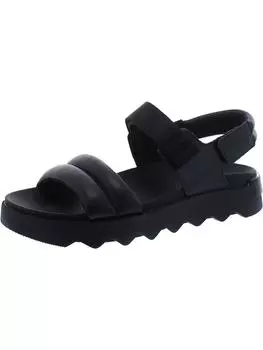 Женские сандалии Vibe из искусственной кожи с открытой пяткой Sorel, черный/черный