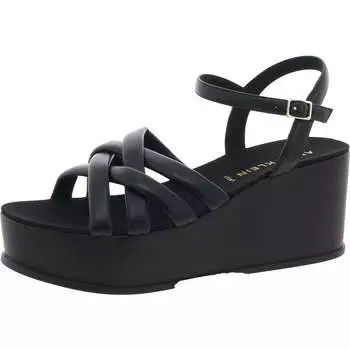 Женские сандалии Vinette на танкетке с открытой пяткой Anne Klein, черный