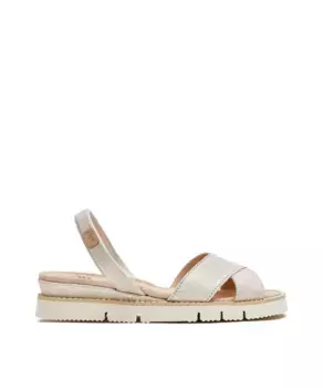 Женские сандалии в римском стиле на плоской подошве CASTELL MENORCA, золото