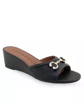 Женские сандалии Wava на платформе с круглым носком Aerosoles, черный