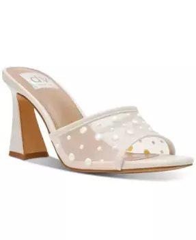 Женские сандалии Yossi Pearl Mesh Slide Dress DV Dolce Vita, белый