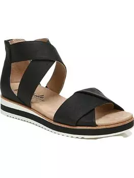 Женские сандалии Zoom на плоской подошве LifeStride, цвет black casual suede