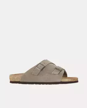 Женские сандалии Zrich на плоской подошве из замши Birkenstock, серый