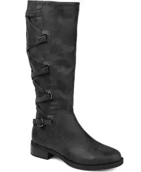 Женские сапоги Carly с широким голенищем Journee Collection, черный