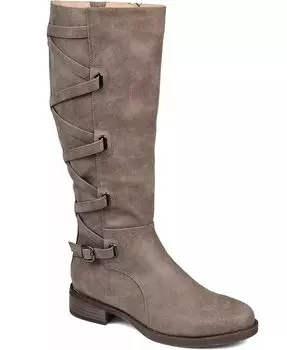 Женские сапоги Carly Wide Calf Journee Collection, коричневый/бежевый