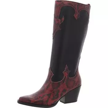 Женские сапоги Dawson Snake Print из искусственной кожи до колена Zodiac, цвет red/black sy